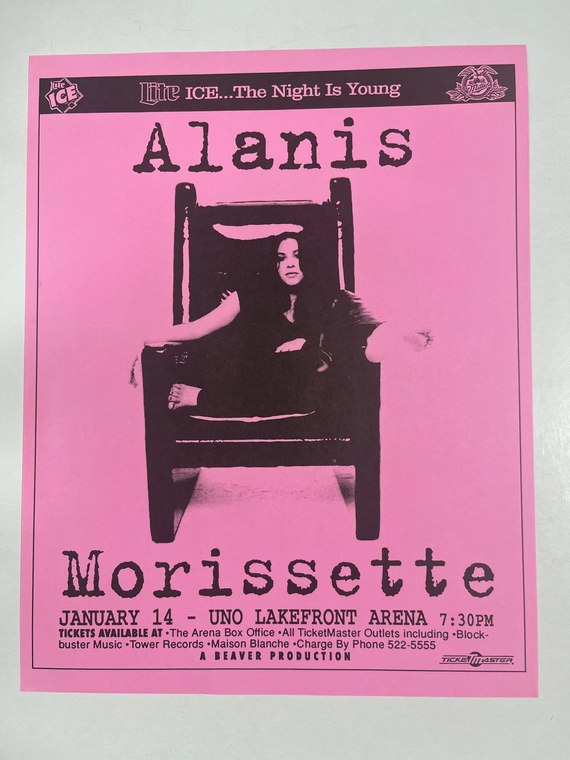 Alanis Morissette 2026 & 2027 tour poster